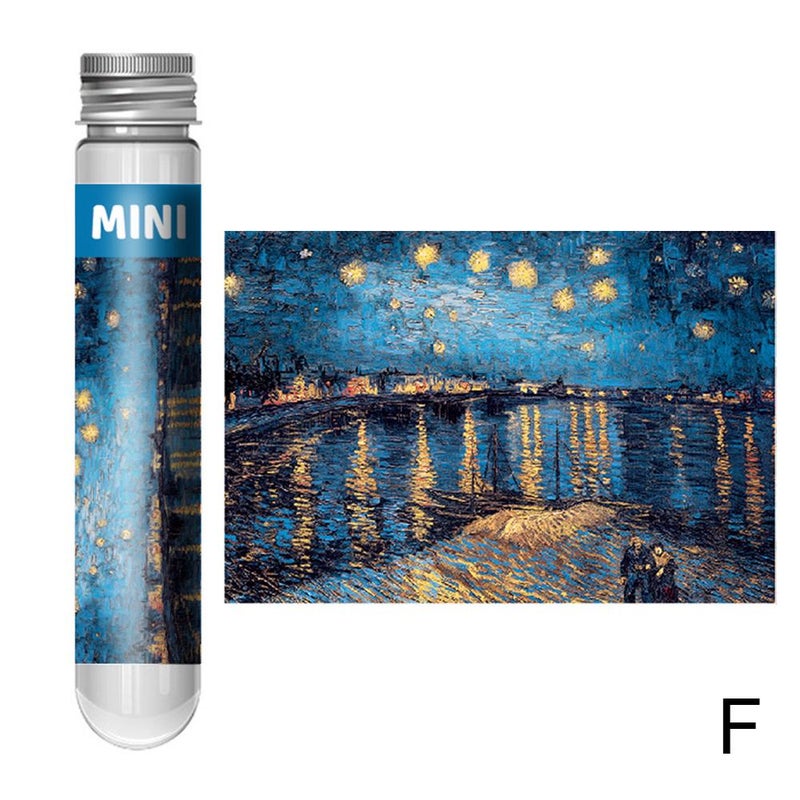 150-piece Mini Test Tube Puzzle, Adult Cartoon Puzzle, Children's Toy, Mini Blue Card Puzzle